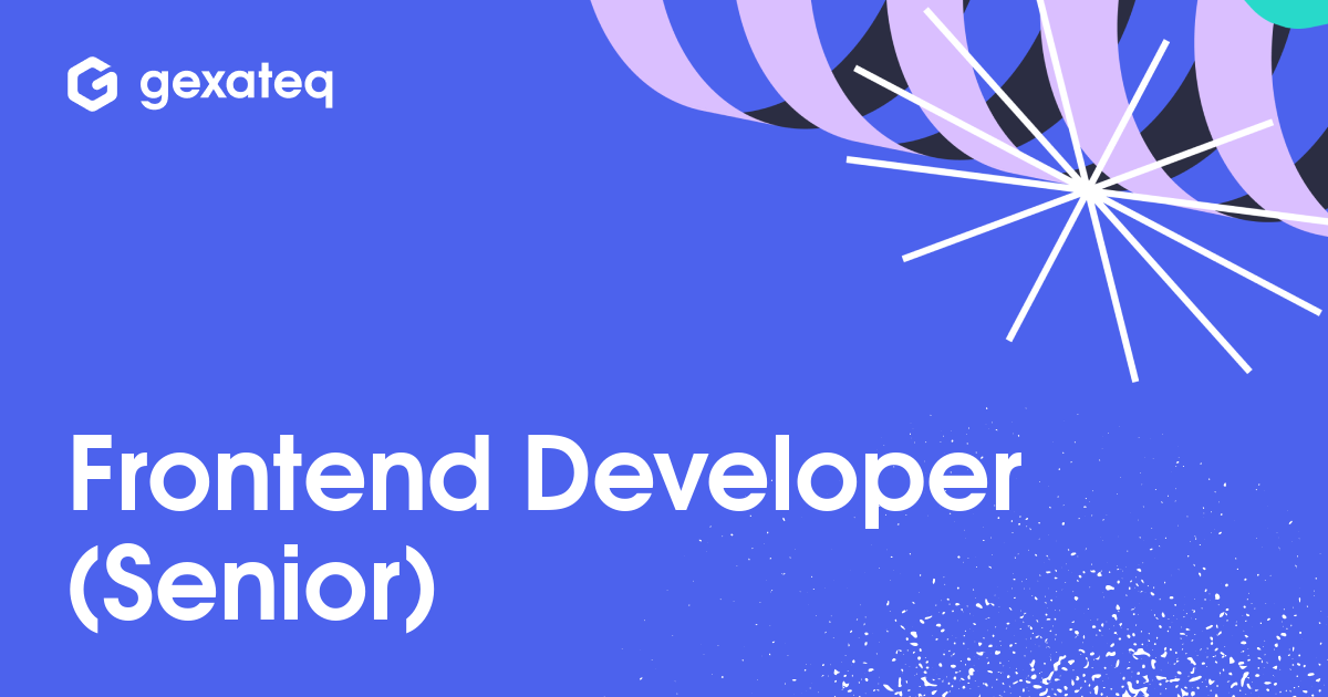 Senior/Lead Frontend Developer Gexateq